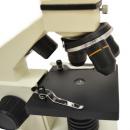 Предметный столик микроскопа Levenhuk D2L NG с зажимами для микропрепаратов