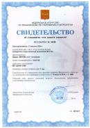 Сертификат об утверждении типа средств измерений на измеритель сопротивления заземления MI 3123