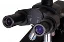 Межзрачковое расстояние микроскопа Levenhuk 870T изменяется в диапазоне от 55 до 75 мм