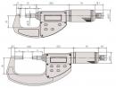 Размеры микрометра ABSOLUTE Digimatic QuickMike