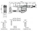 Размеры микрометра 317-251